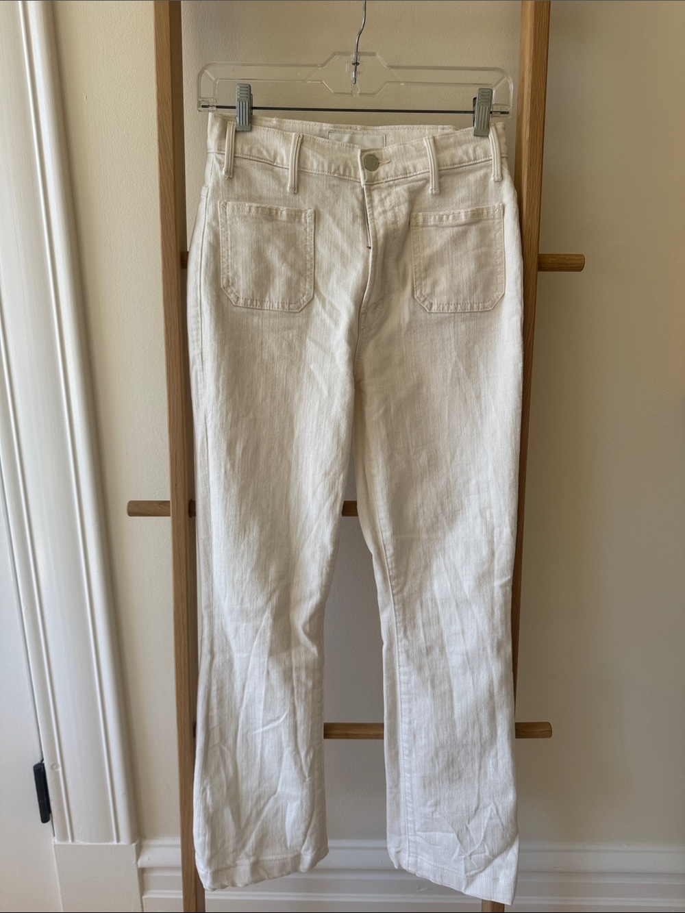 Mother Superior “The Hustler” patch pocket Flood High-Rise Jeans 25 - HEMMED